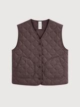 Vest Basic Light Padded Woman Eggplant | Mazine