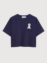 T-Shirt Albertaraa Tinted Navy Damen | Armedangels