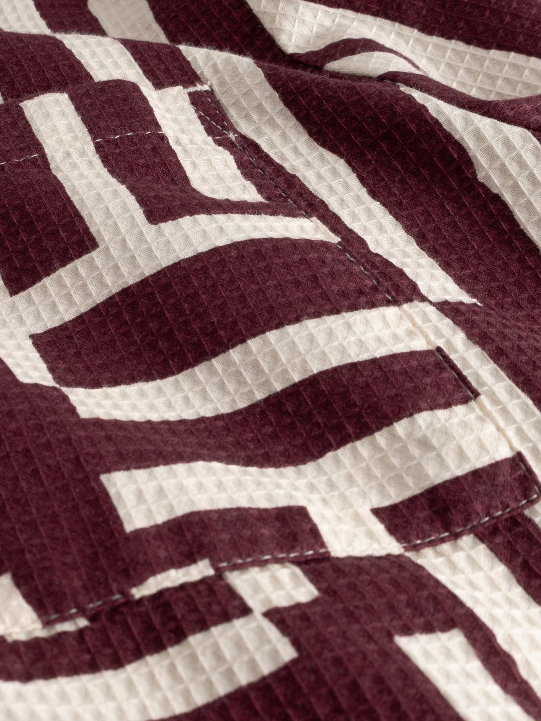 Shirt Marstrand Lines & Sticks Fig Red | Dedicated