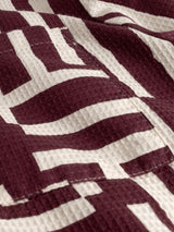 Shirt Marstrand Lines & Sticks Fig Red | Dedicated