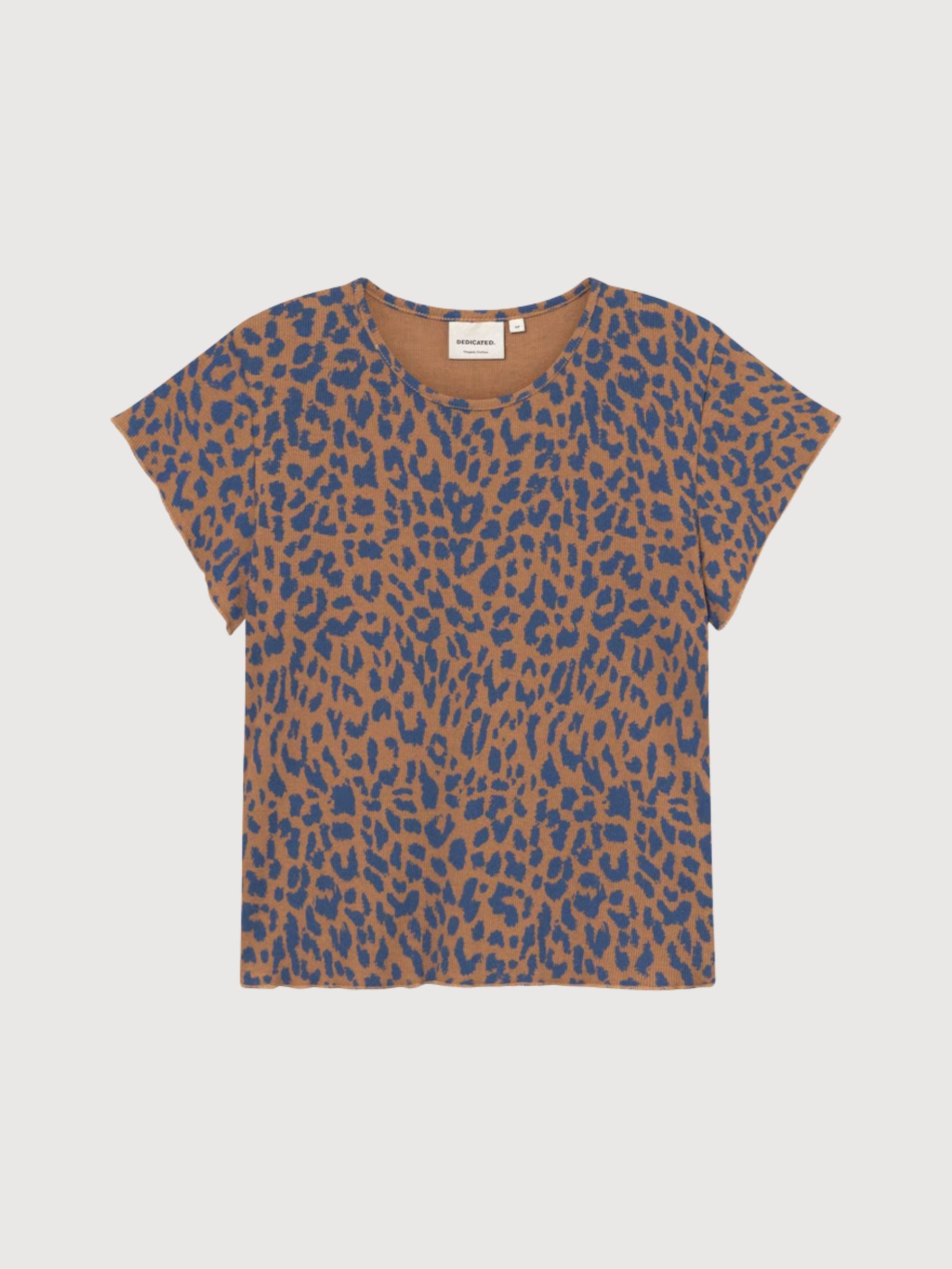 Rib Top Ven Leopard Light Brown Woman | Dedicated