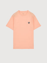 Heart T-shirt Peach | MAKIA