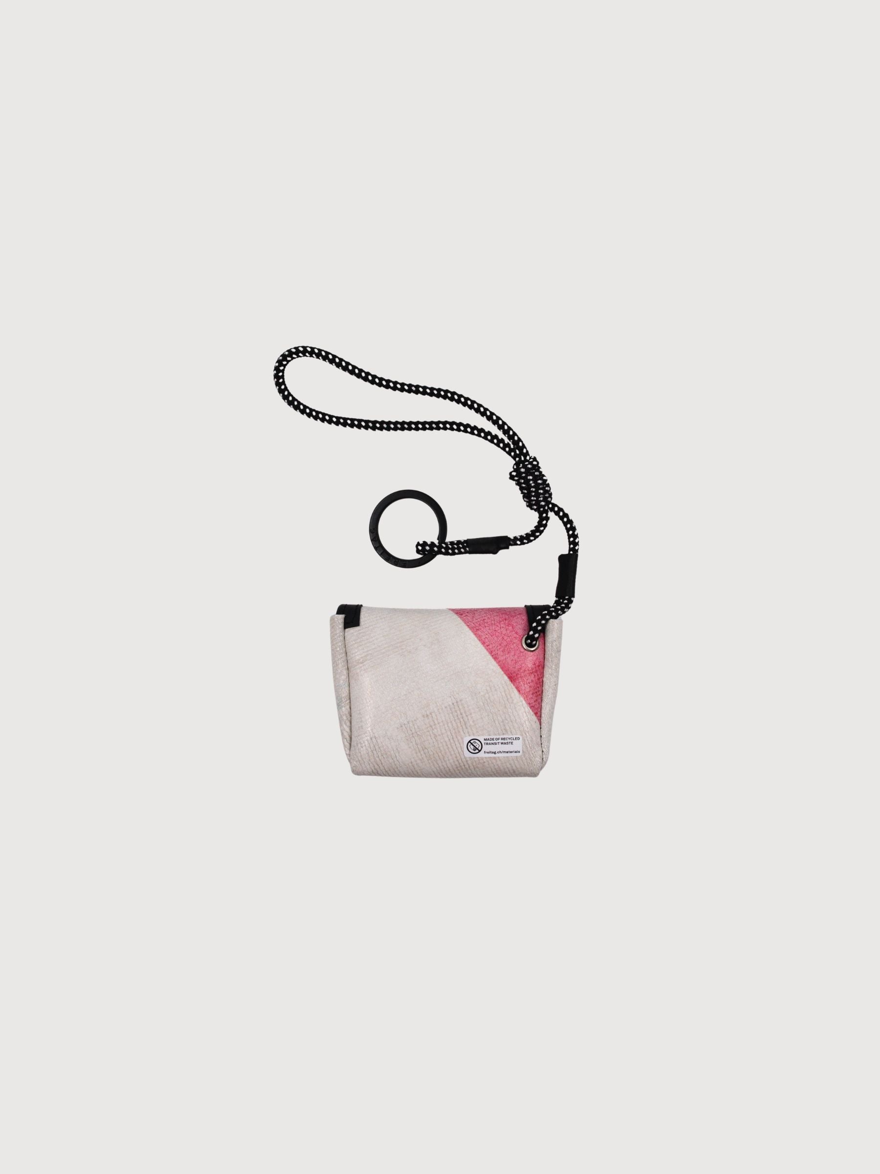 Key Holder Mini Messenger White/Pink | Freitag