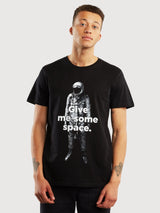 T-shirt Stockholm Givemasome Space Nero Cotone Organico | Dedicated