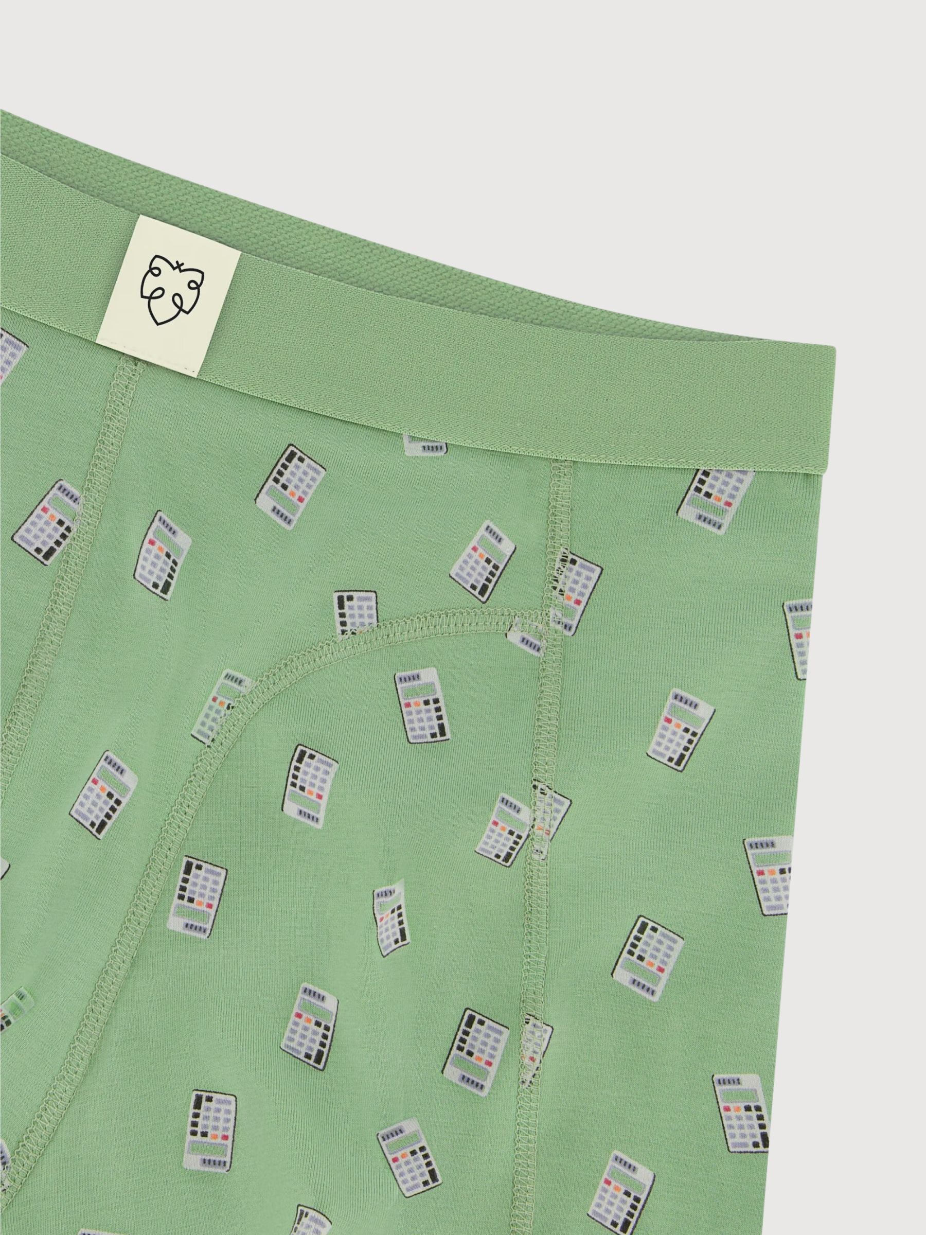 Boxer Calcolatrice Verde Uomo | A-dam