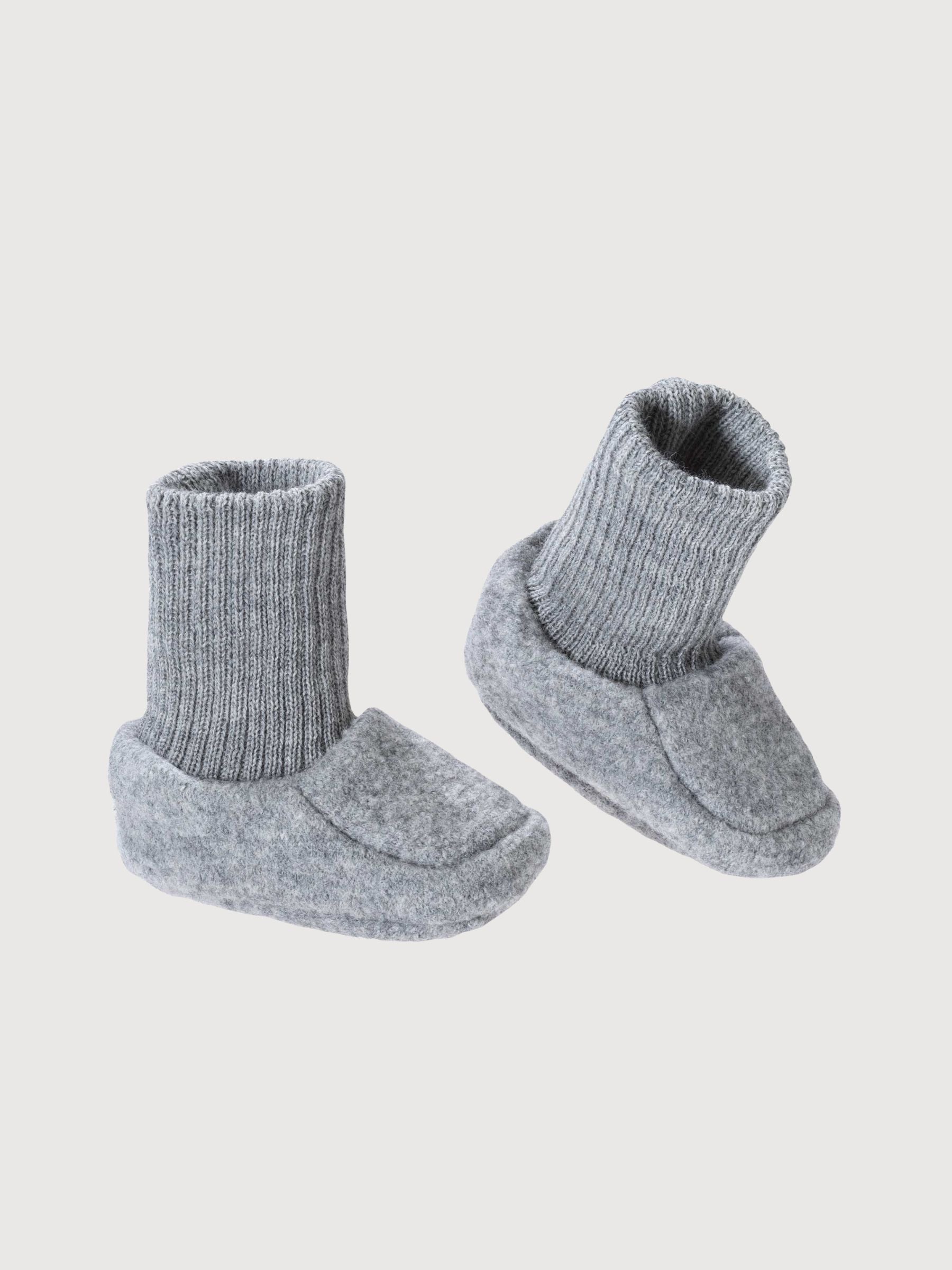 Shoes Boiled Wool Light Grey Baby | Disana