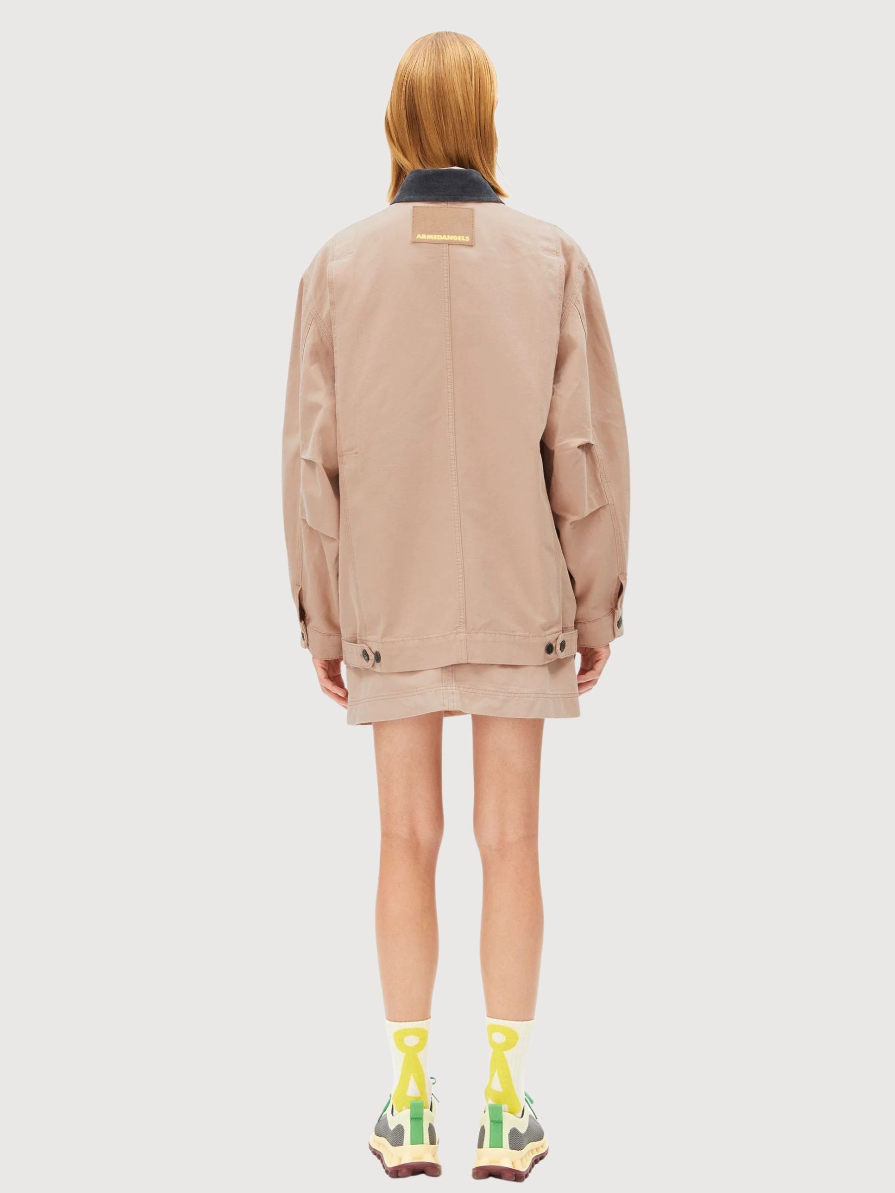 Arbeitsjacke aus Canvas Farbe True Camel | Armedangels