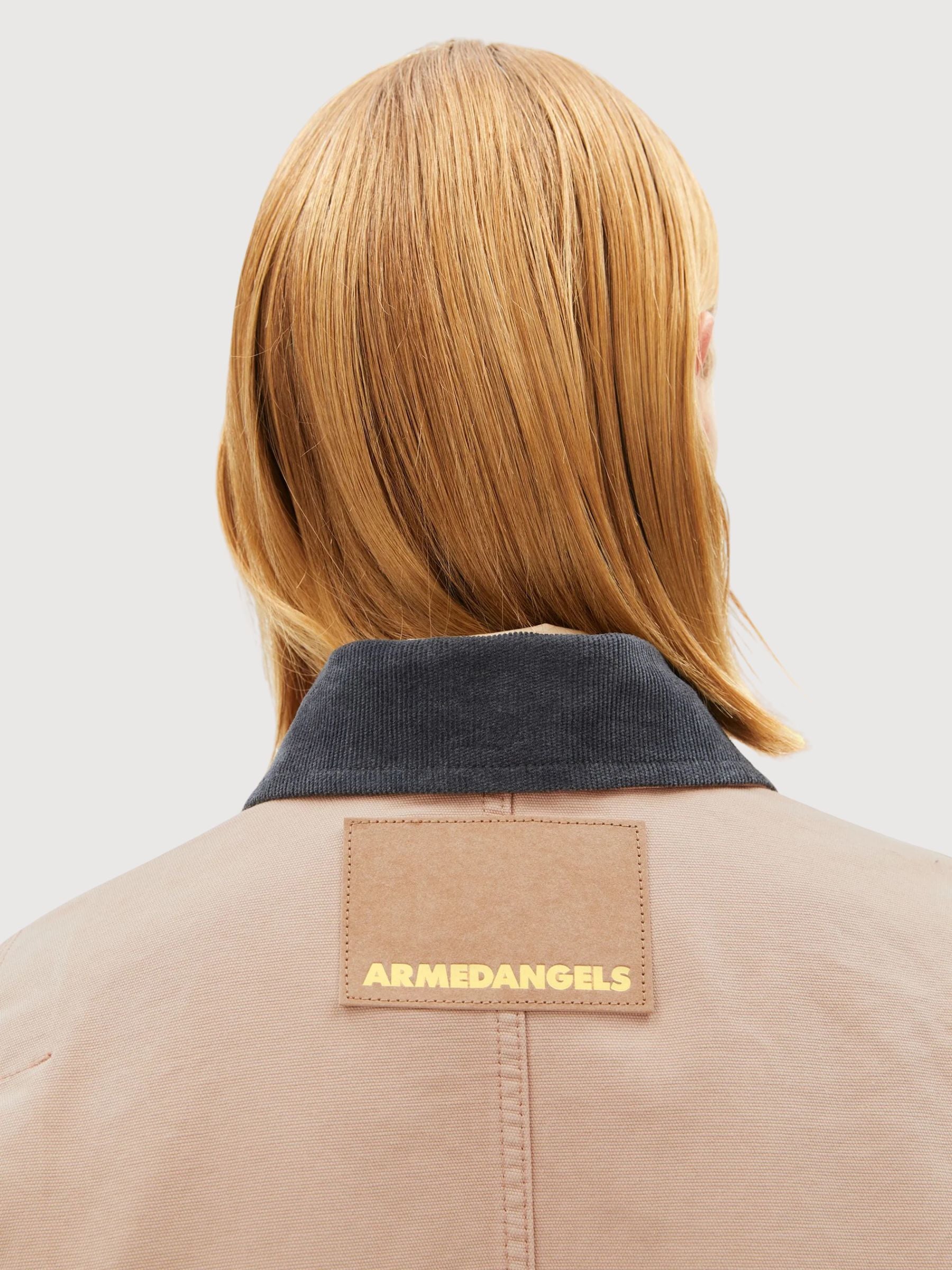 Arbeitsjacke aus Canvas Farbe True Camel | Armedangels