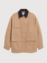 Arbeitsjacke aus Canvas Farbe True Camel | Armedangels