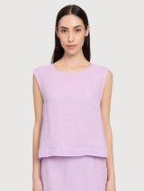 Top Linen Woman Bright Lavender | Mazine