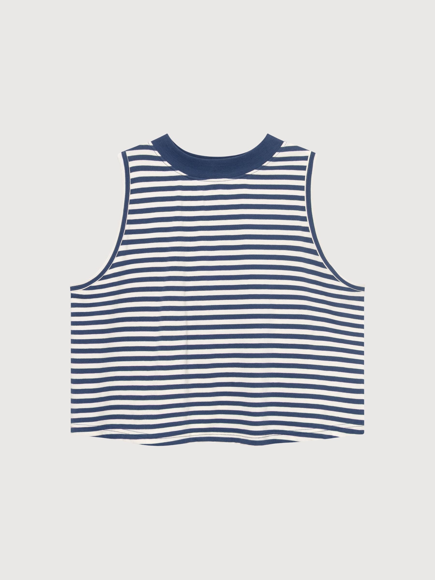 Top Namsos Stripes Insignia Blue | DEDICATED