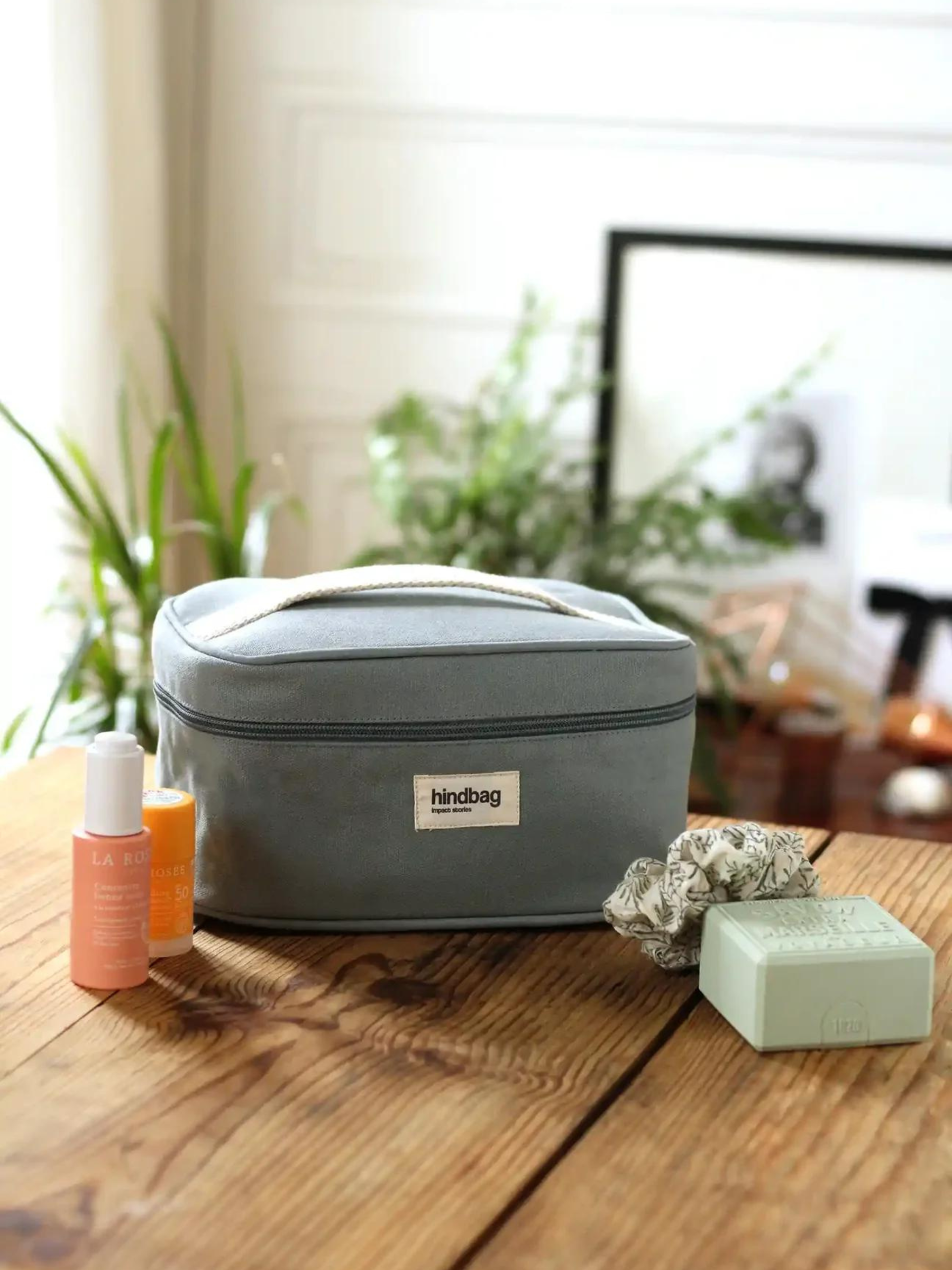 Gaspard Sauge Beauty Case nel cotone biologico | Hindbag