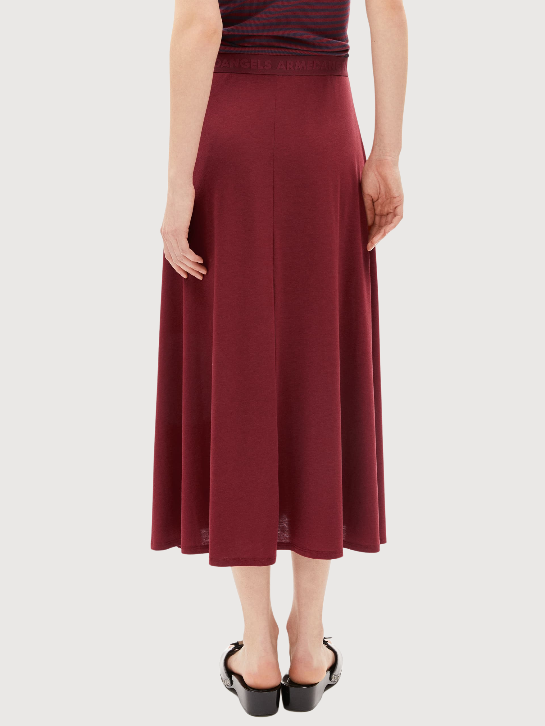 Ileniaa Laraa Skirt Dark Red | Armedangels