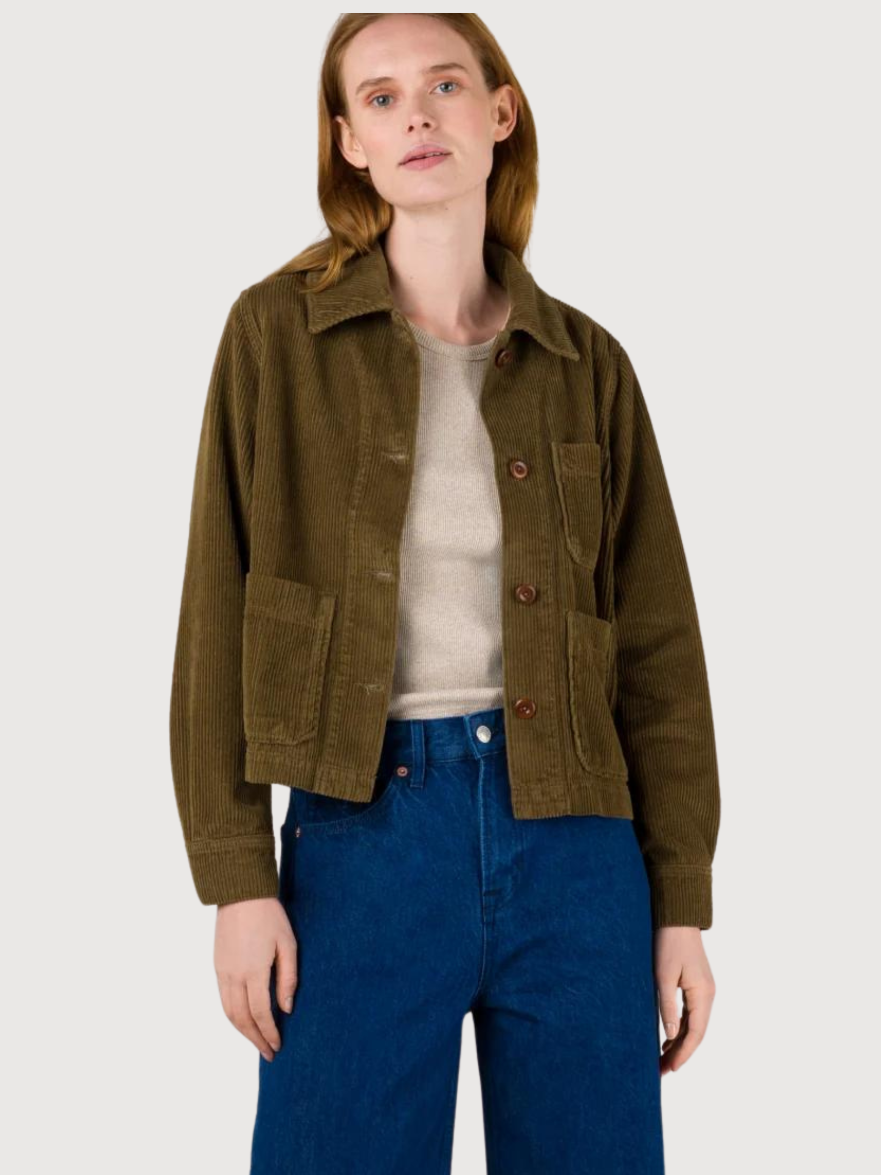 Navarre Moss Green Woman Jacket | Kings Of Indigo