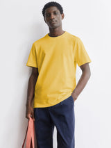 Mid Weight T-Shirt Maarkos Sunflower | Armedangels