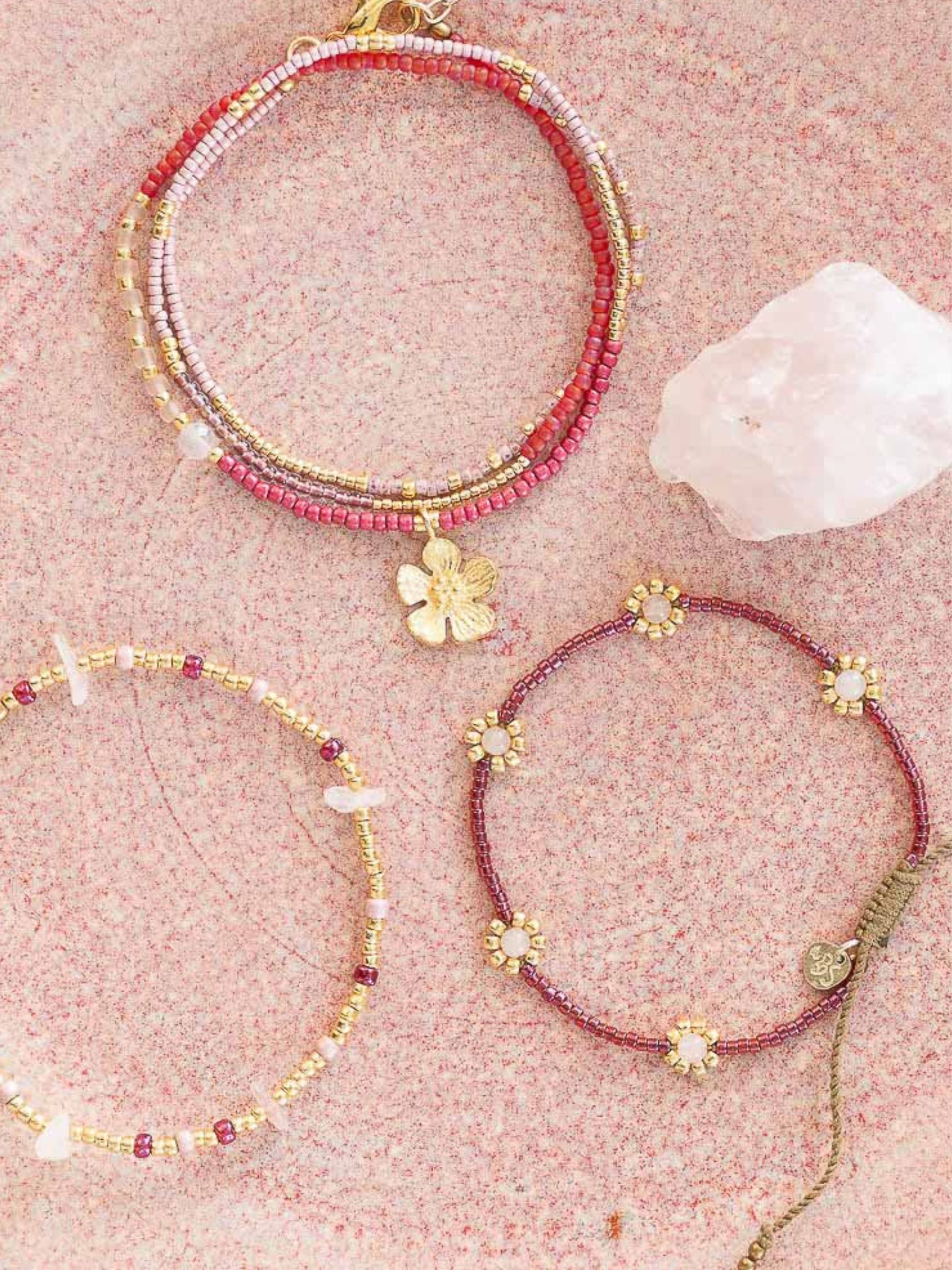 Botanic Rose Quartz Bracelet | A Beautiful Story