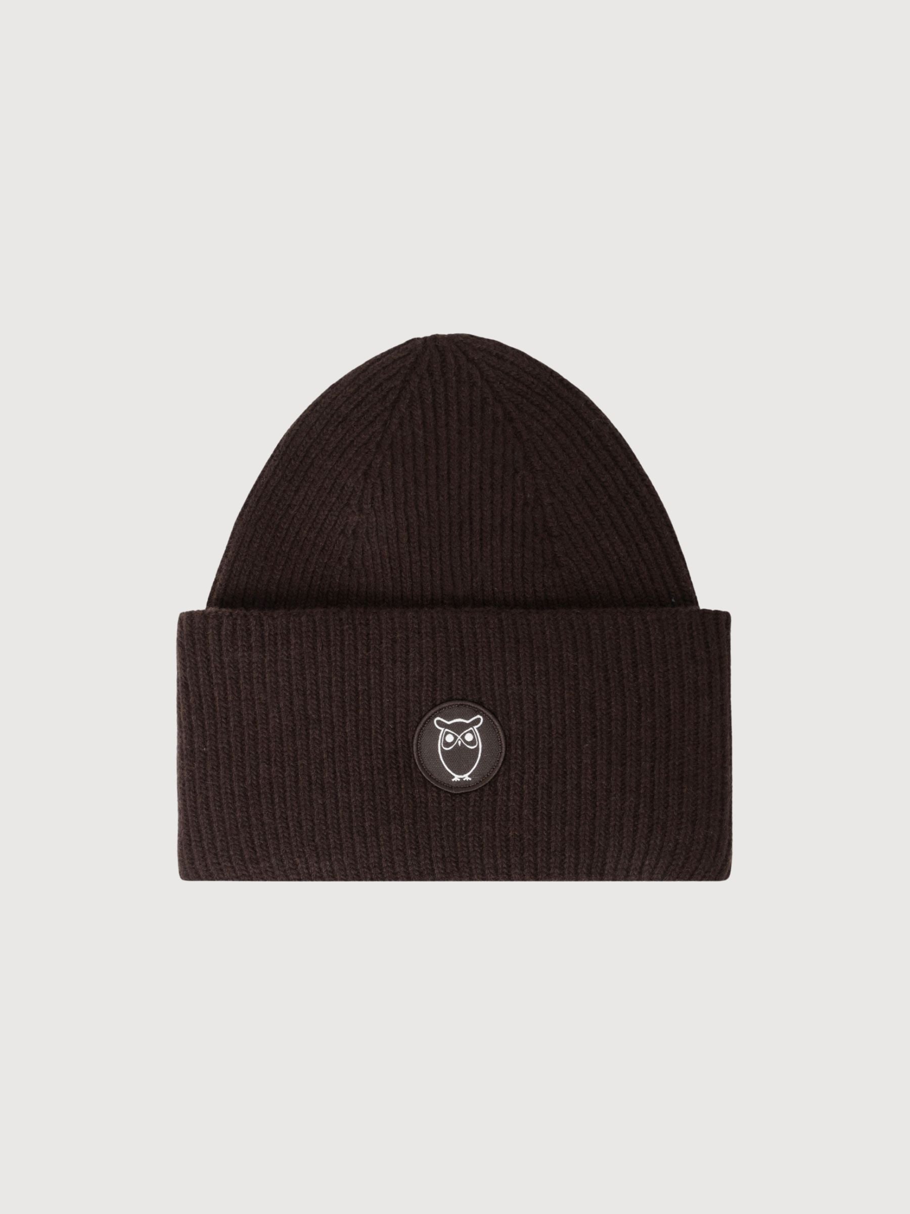 Beanie Wool Chocolate | Knowledge Cotton Apparel