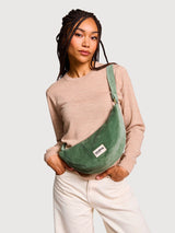 Fanny pack Andrea Fourrure Velours Vert | HINDBAG