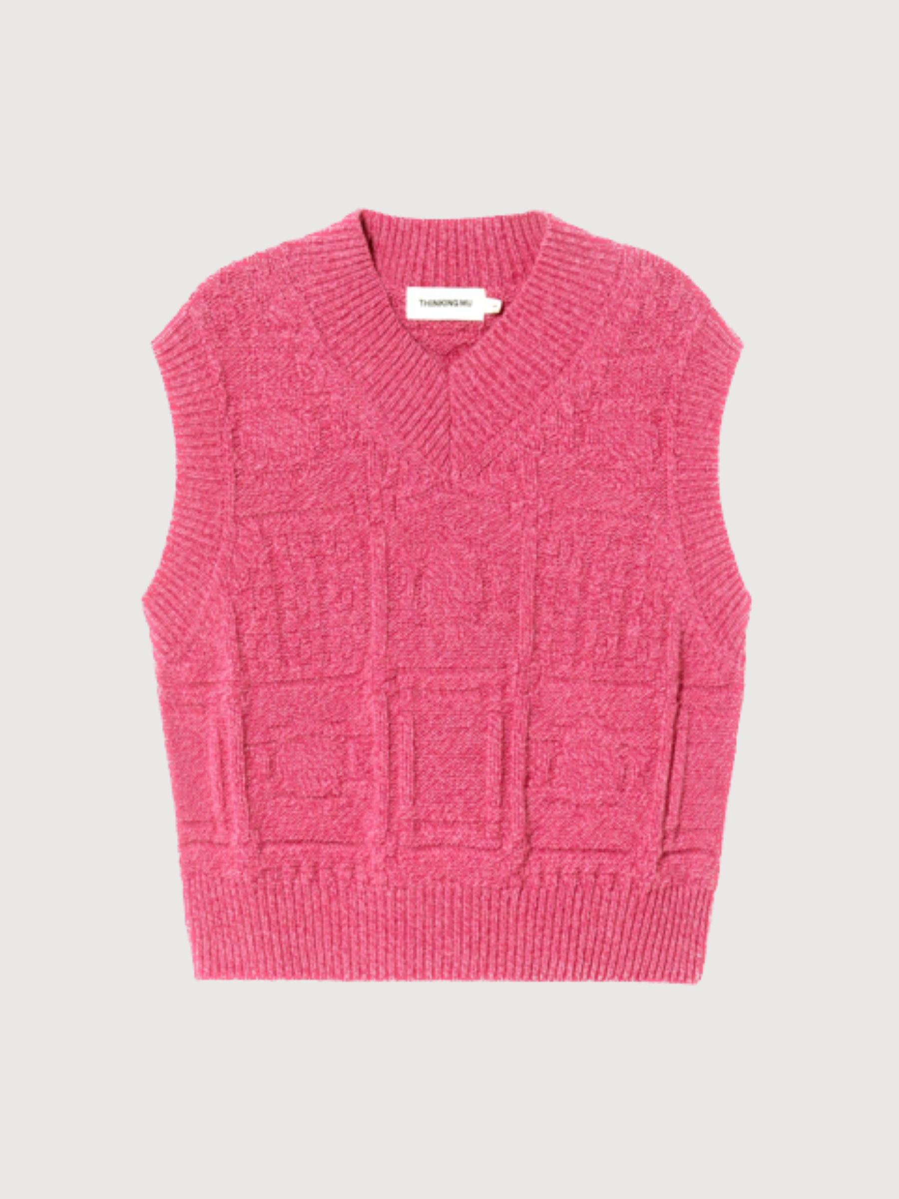 Mica Gilet a maglia rosa | Thinking Mu