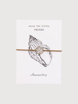 Bracelet Postcard Bw Shell | A Beautiful Story