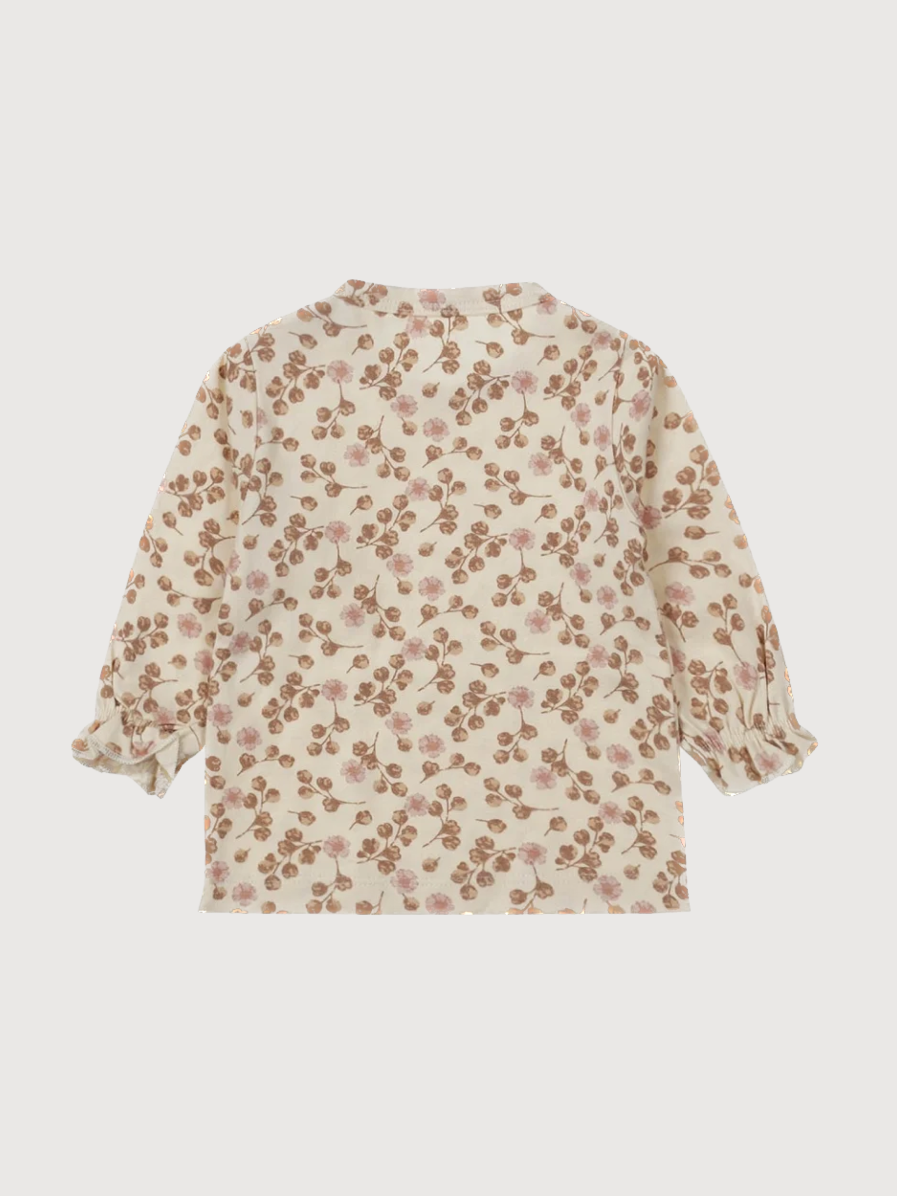 Longsleeve mit Blumen aus Weiß | Dirkje