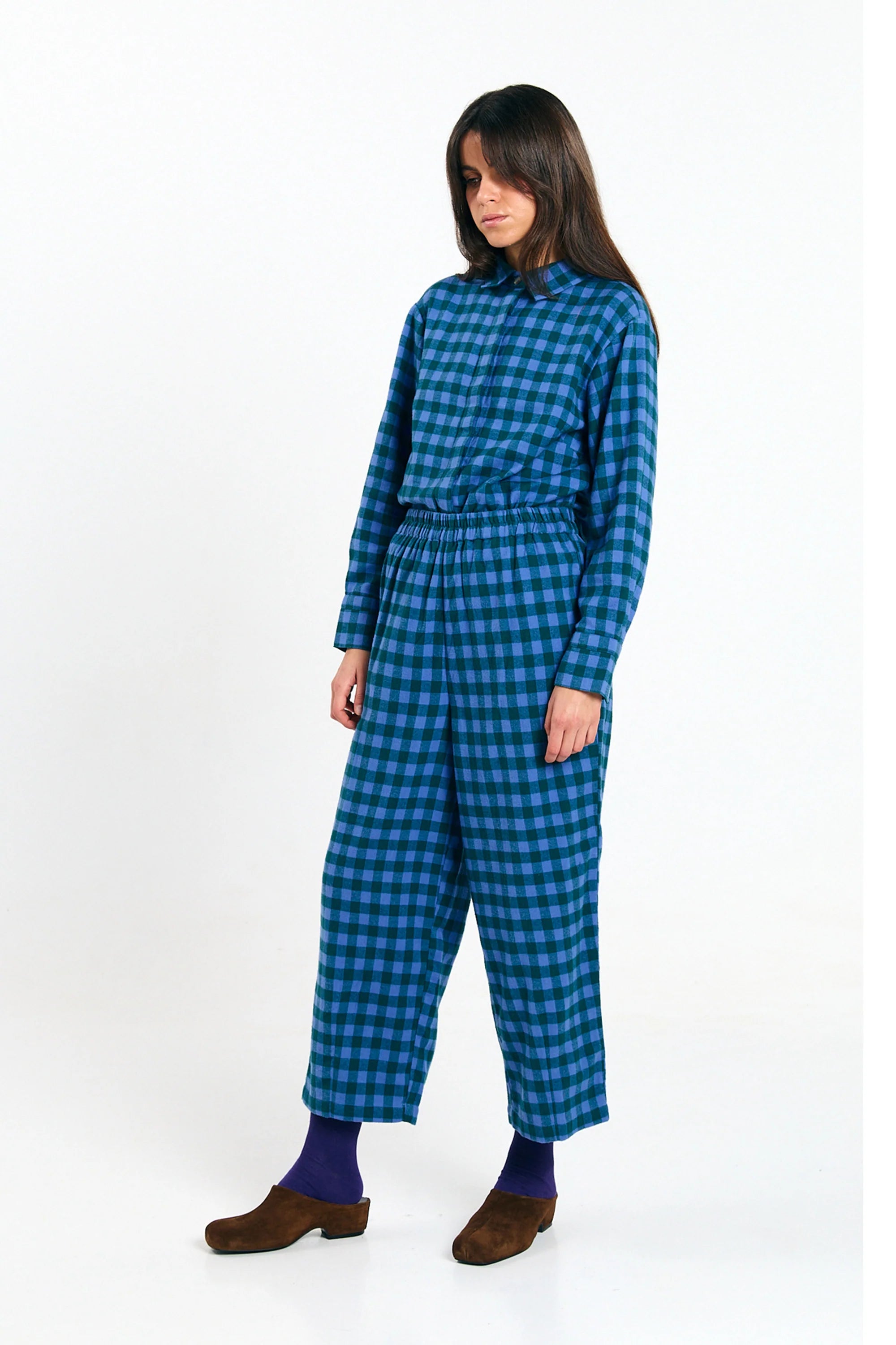 Avis Hose Karo Blau | SUITE13LAB