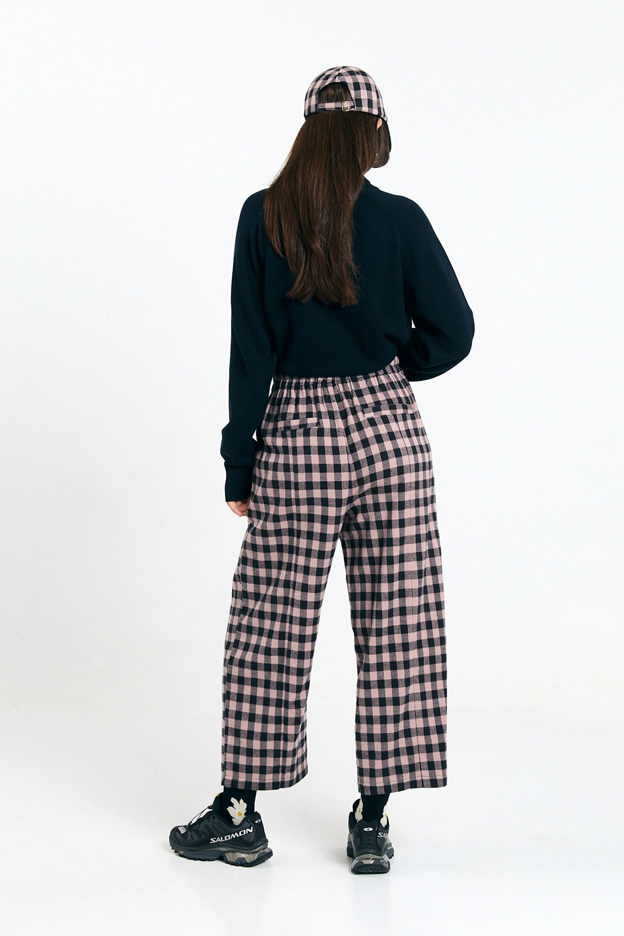 Pantaloni Avis Check Black | SUITE13LAB