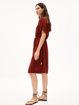 Maahalia Dress Women Viscose Red | Armedangels