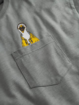 T-Shirt Schreimoewe Pocket Neutral Grey | Derbe