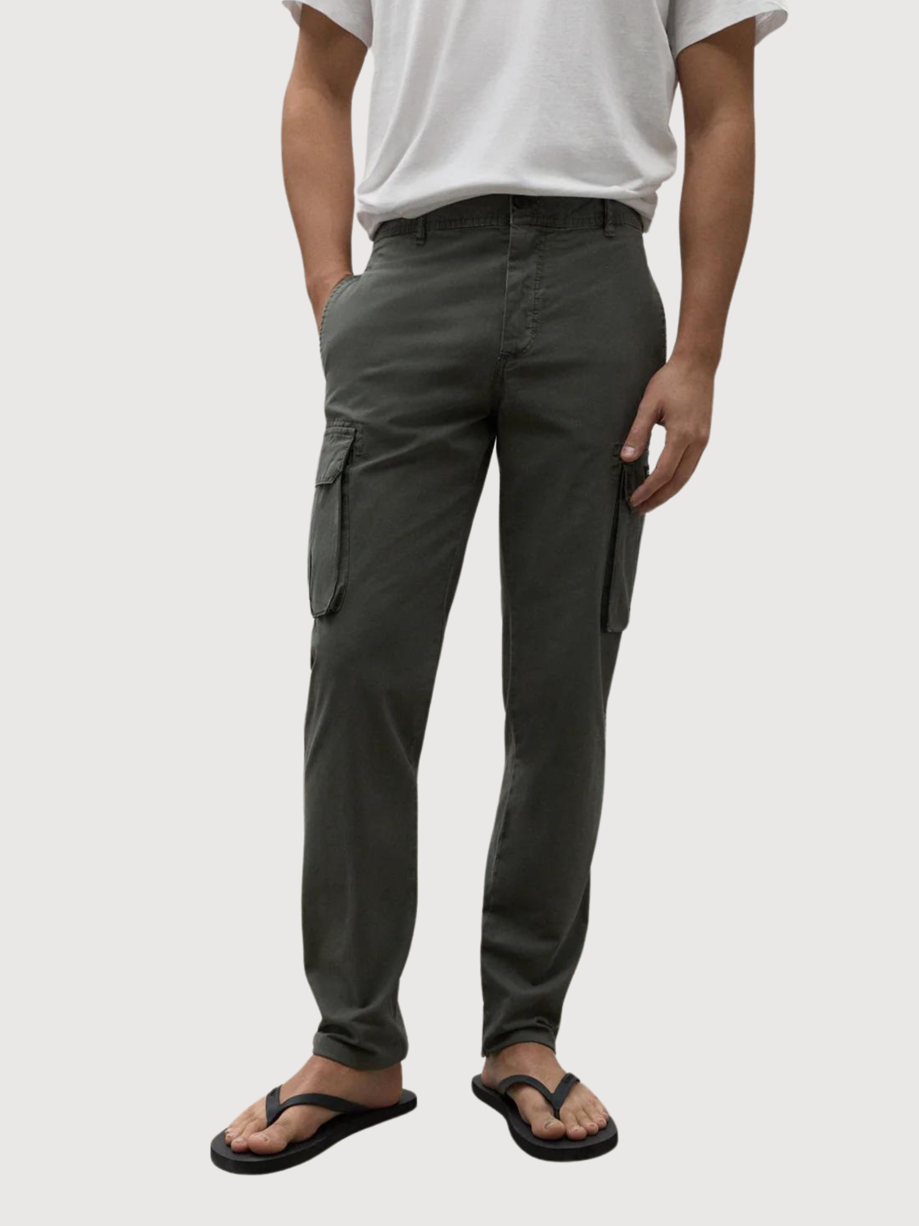 TROUSERS MAN ETHICA CARGO KAKI | ECOALF