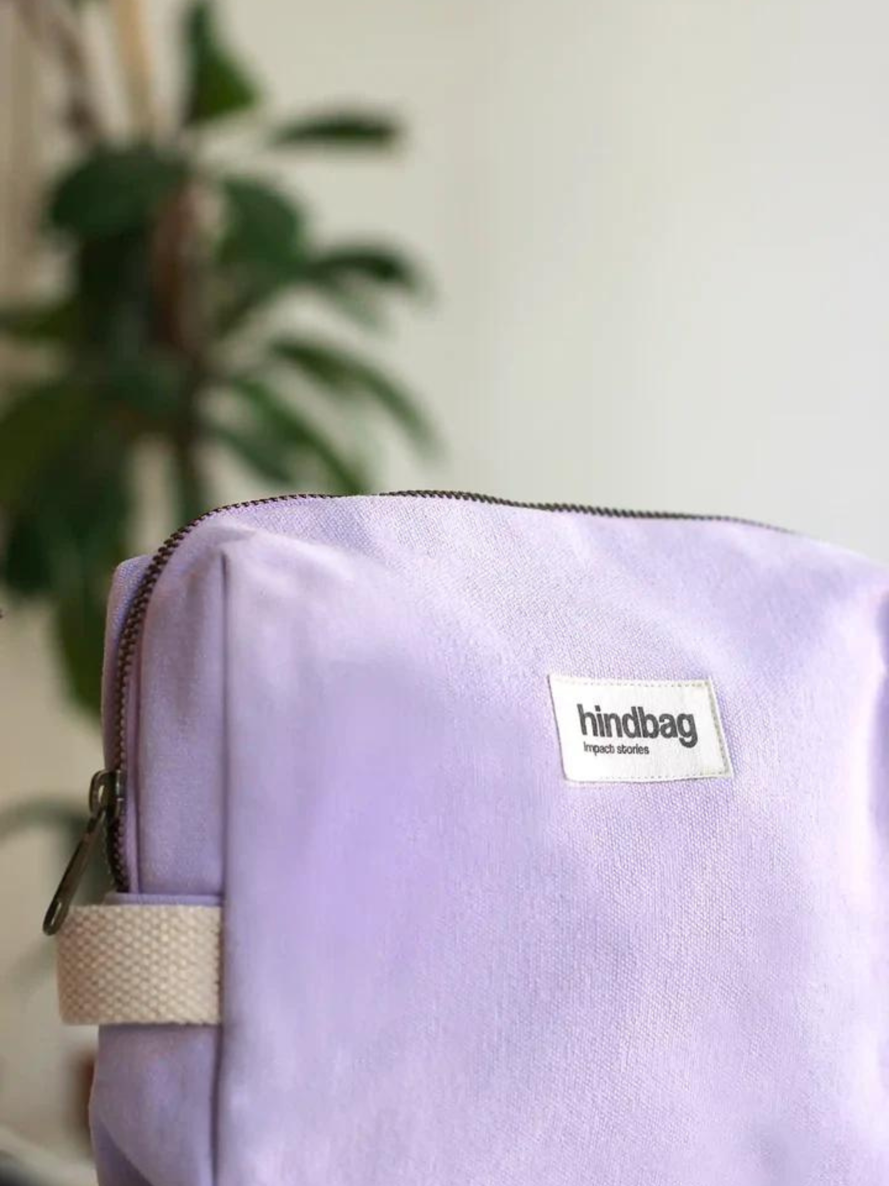 Caso di bellezza Leon Lilas in cotone organico | Hindbag