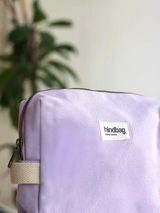 Beauty Case Leon Lilas In Organic Cotton | Hindbag