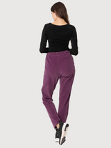 Kali Pantaloni a Coste Donna Viola | Cora Happywear