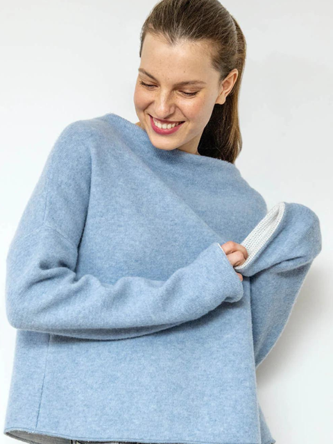 Pullover Nicoletta Blue Blue Woman | Stapf