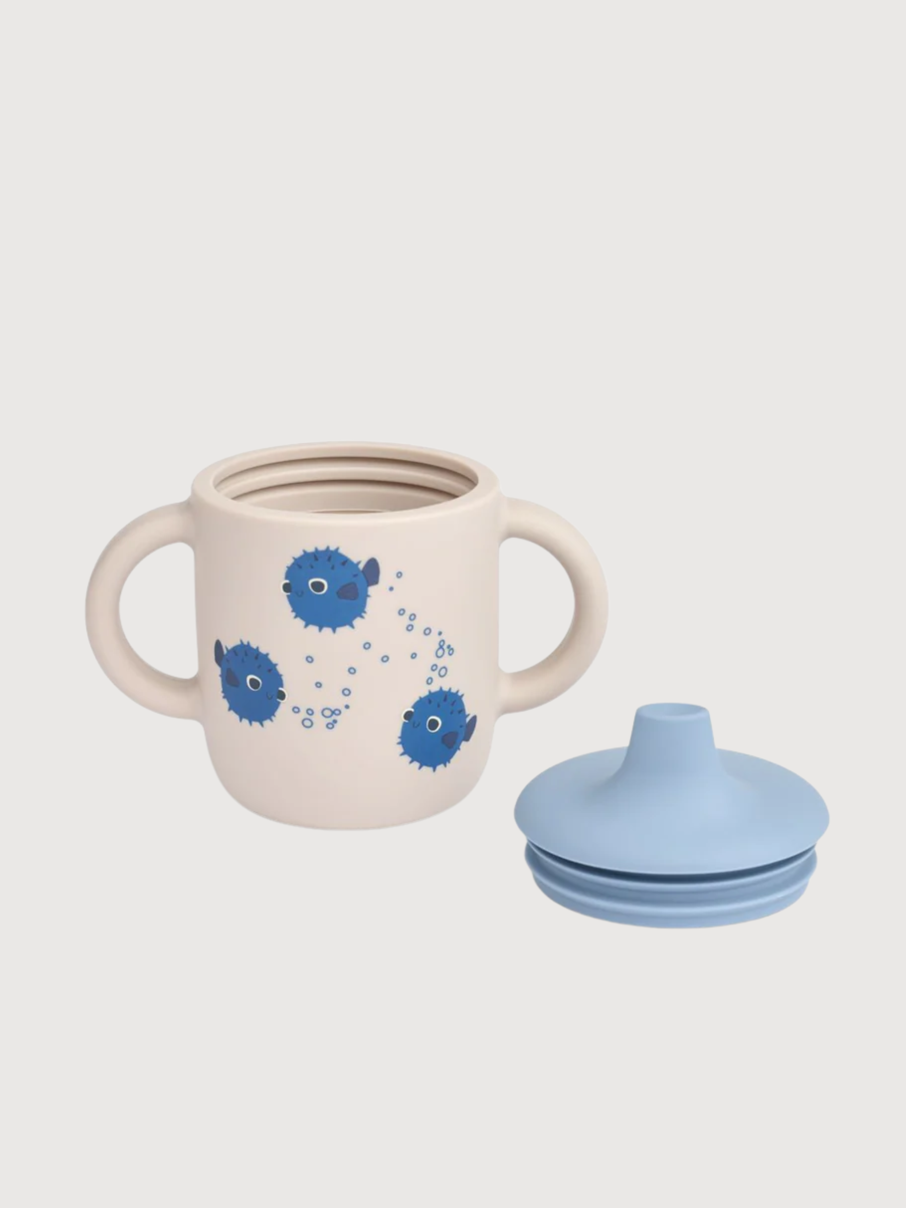 Bicchiere con beccuccio in silicone Neil Pesce Palla | LIEWOOD