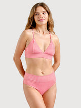 Slip bikini a righe sottili rosse | DEDICATED