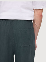 Pantalone Regular Lino Uomo Bottiglia | Mazine