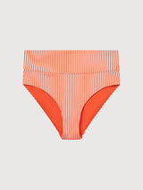 Slip bikini a righe sottili rosse | DEDICATED