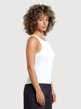 Top Valdermarsvik White Woman Cotton | Dedicated