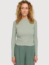 Babylock Hems Longsleeve Damen Eukalyptus | MAZINE