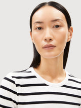 T-Shirt Kardaa Stripes White-Black | Armedangels