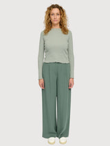 Babylock Hems Longsleeve Damen Eukalyptus | MAZINE