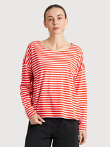 Strisce Humledal Top Rosso Grenadine | Dedicated