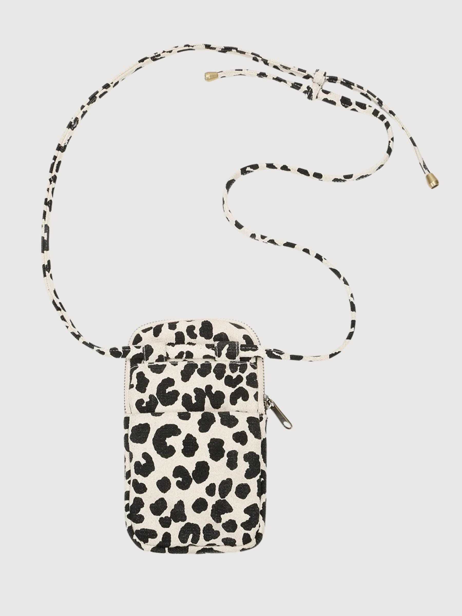 Bill Pochette Telefono Leopard Ecru | Hindbag