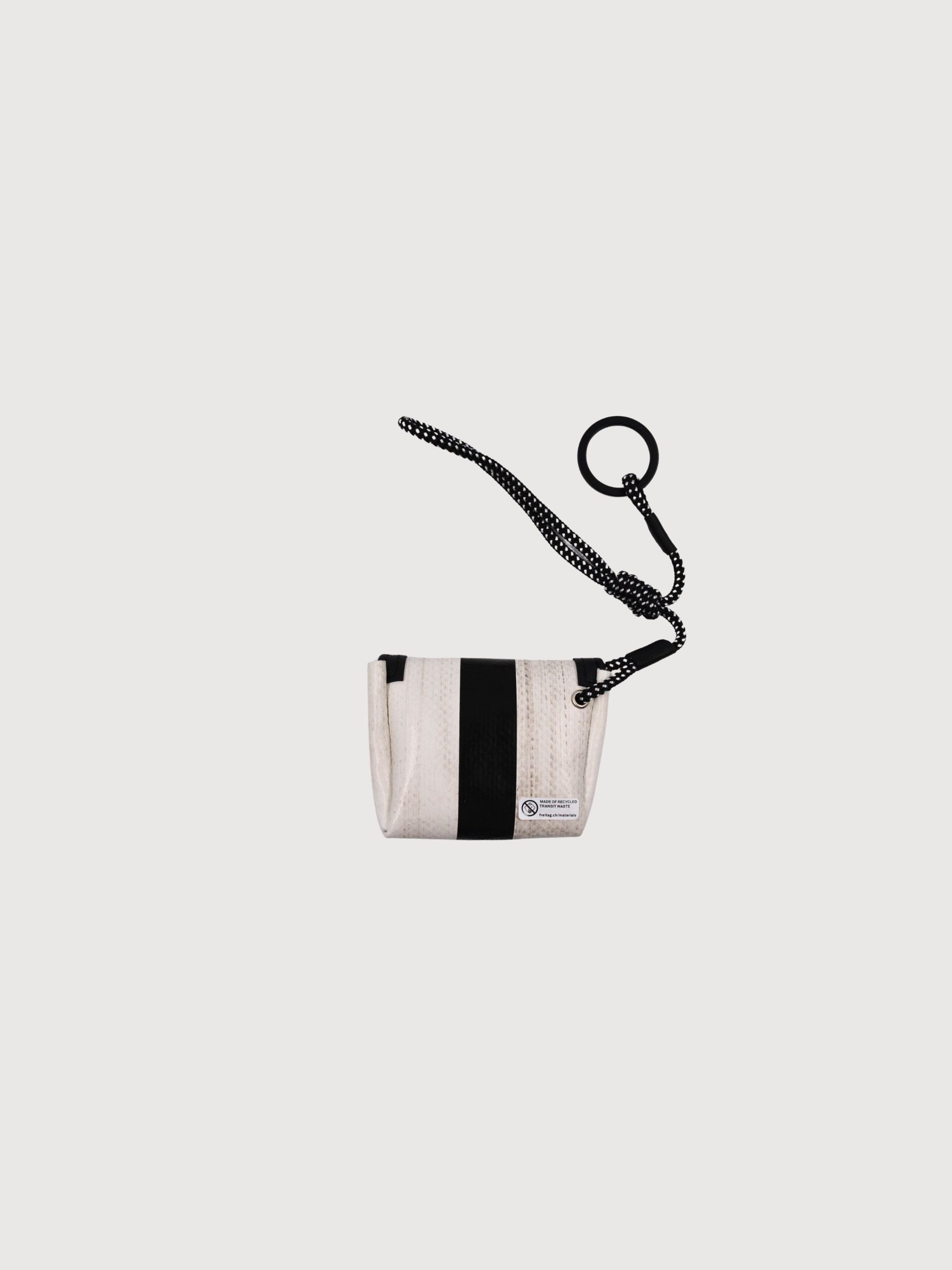 Key Holder Mini Messenger White/Black | Freitag