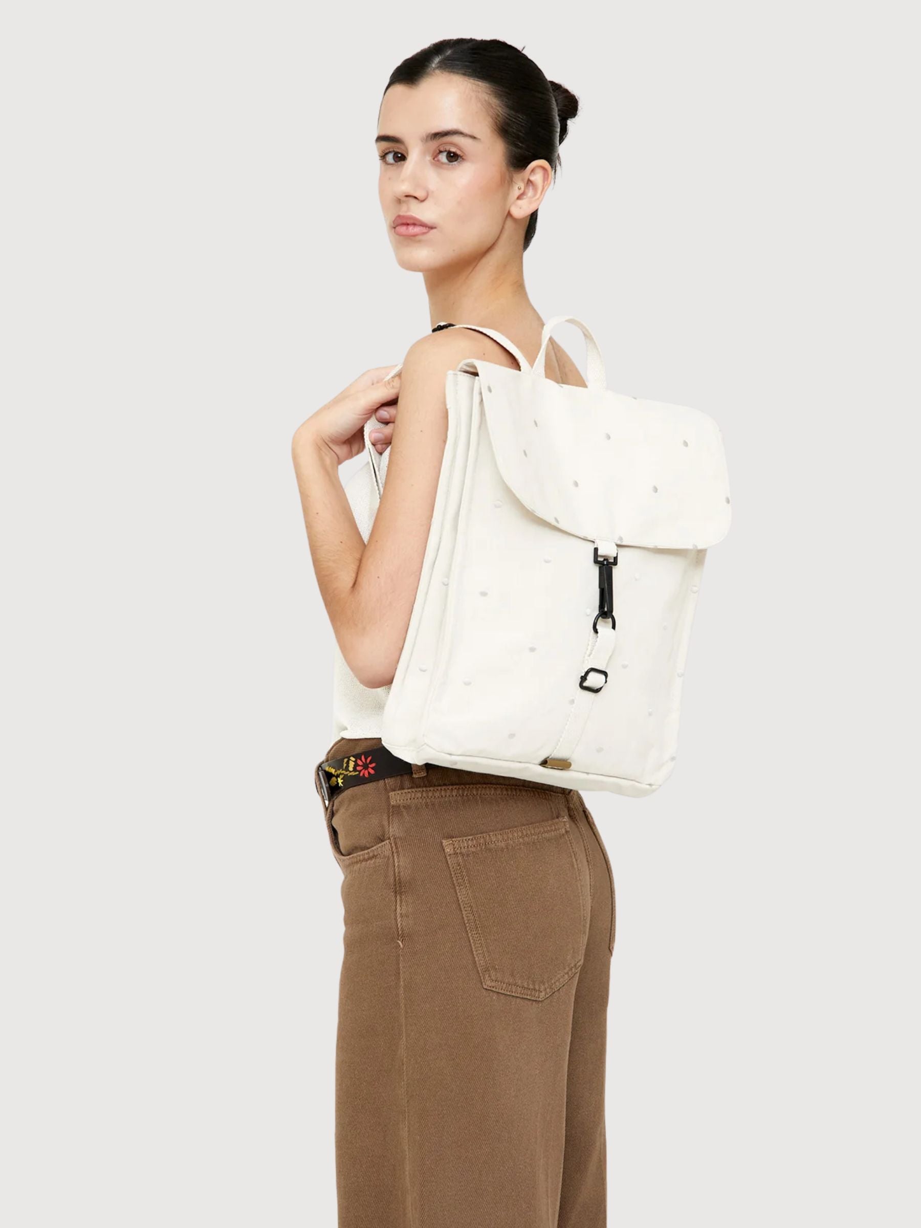 Rucksack Handy Mini Arles Ecru Dots | Lefrik