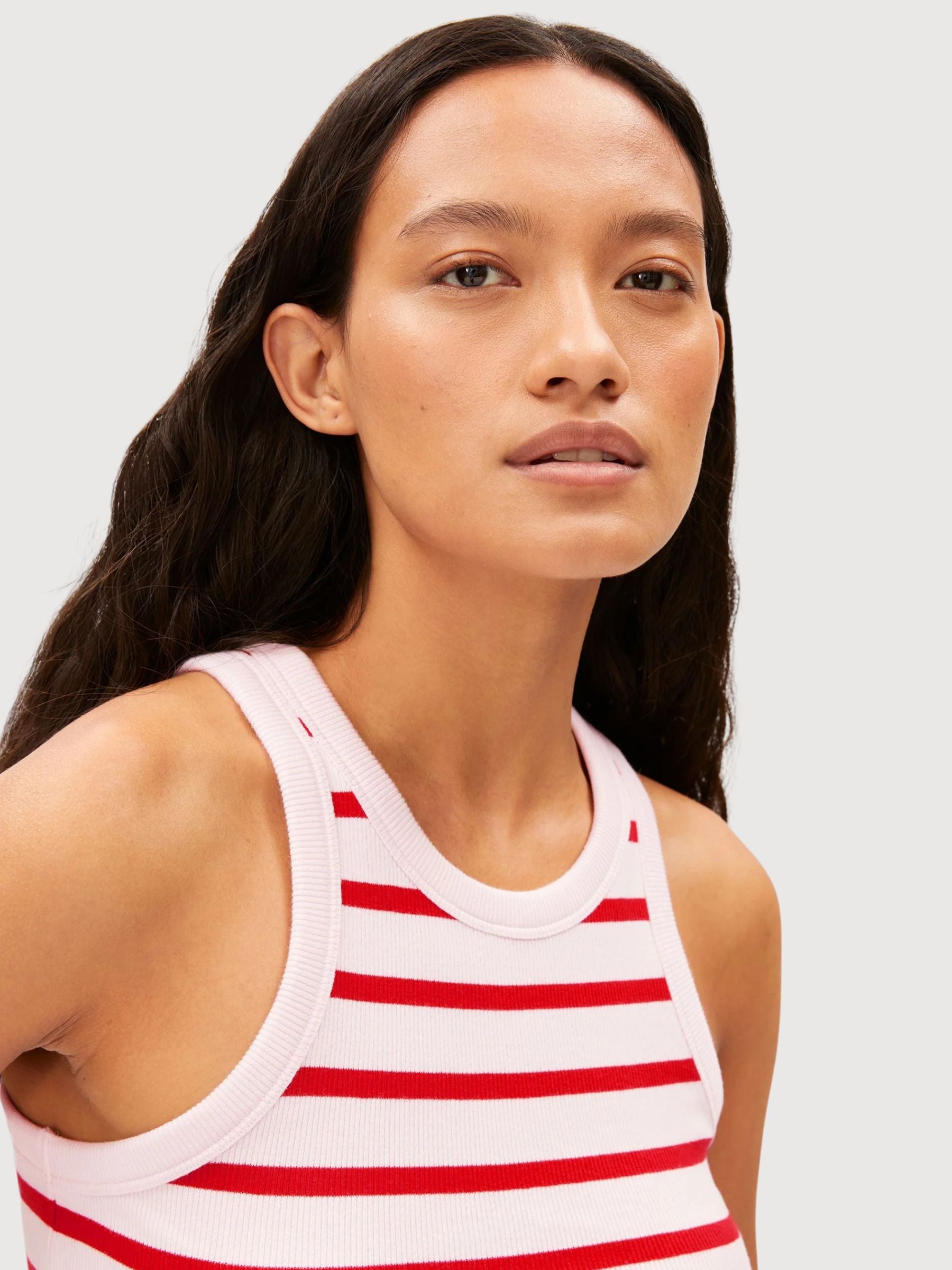 Top Kanitaa Stripes Pink-Red Woman | Armedangels