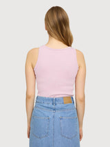 Tanktop Basic Peony Pink Cotton | Mazine
