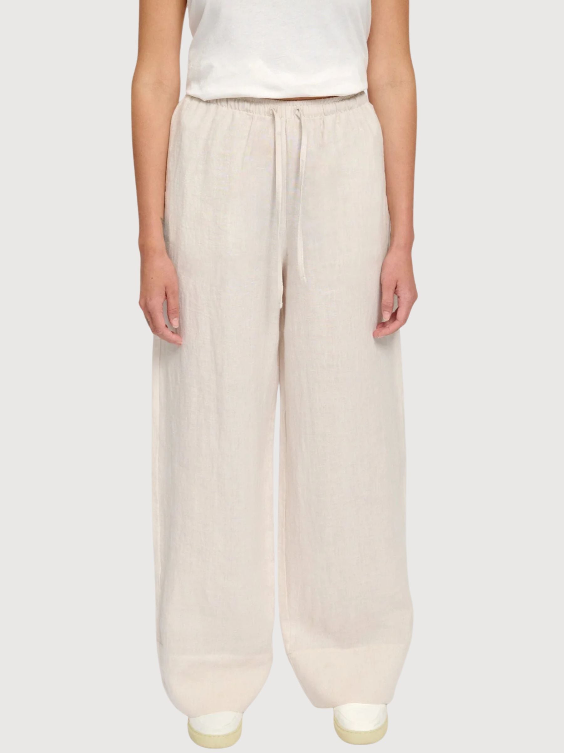 Trouser Drawstring Linen Woman Moon | Mazine