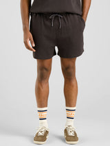 Pantaloncini da uomo Essingen Waffle Phantom Black | DEDICATED
